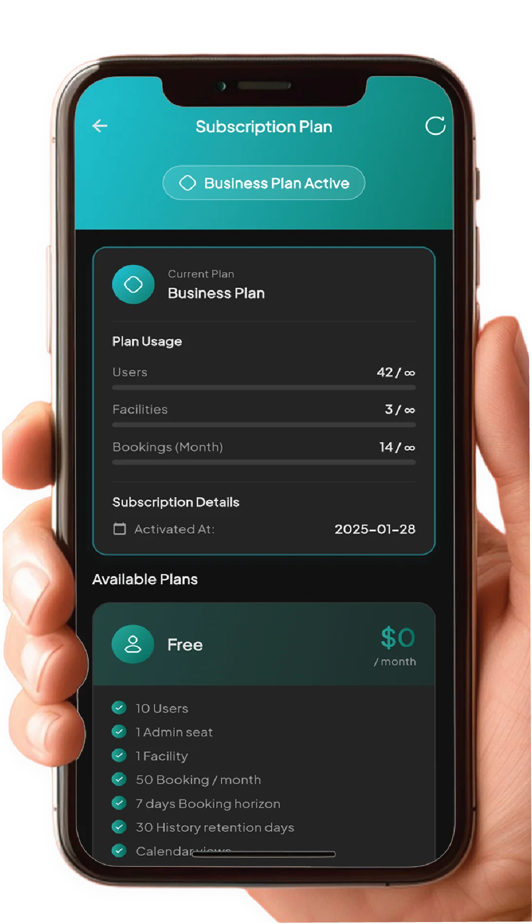 Bookable app on all devices