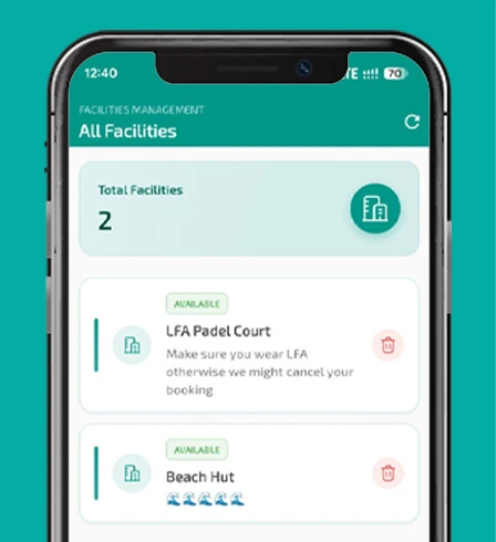 Create facility in Bookable