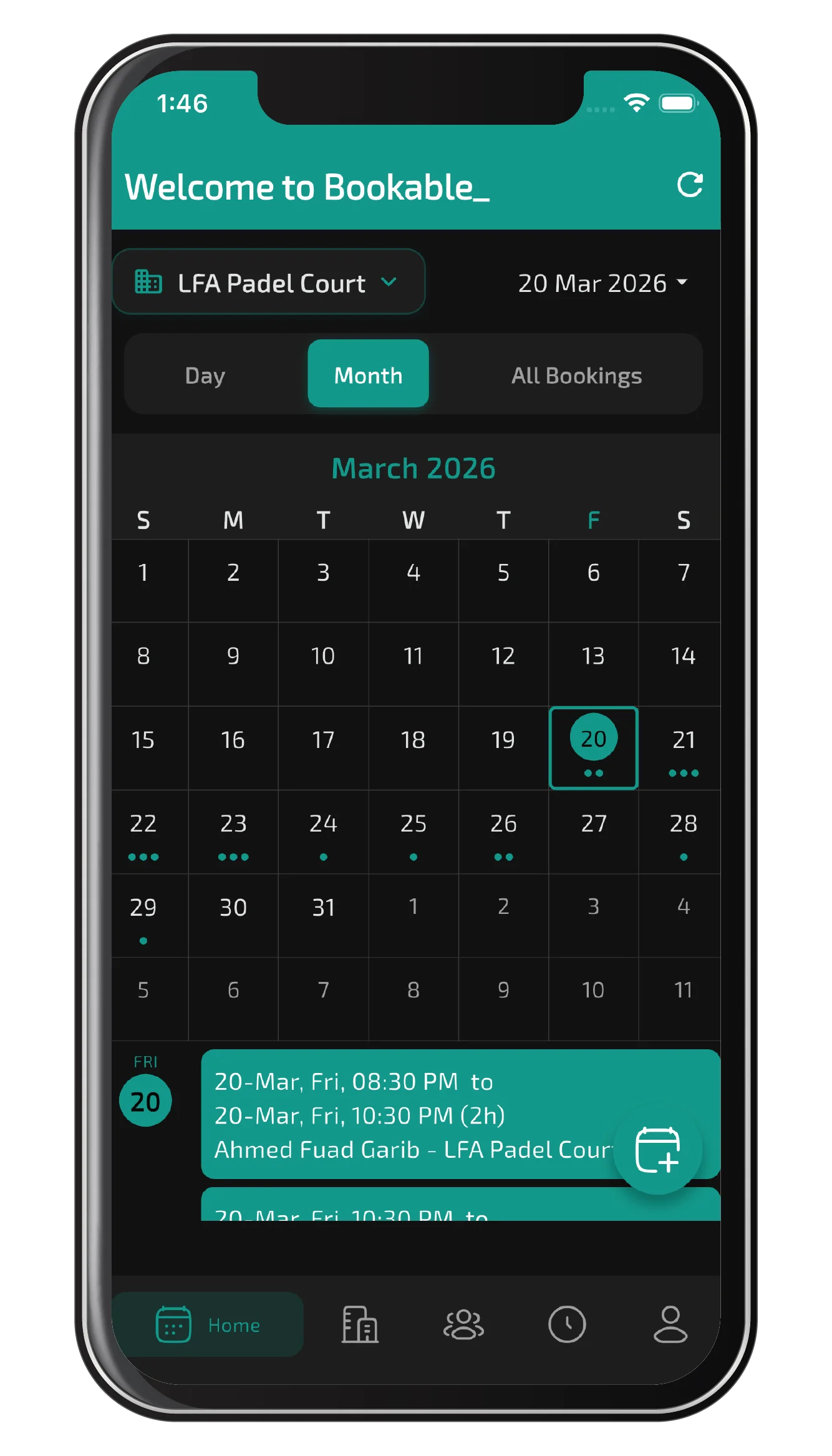 Bookable app — coworking space booking